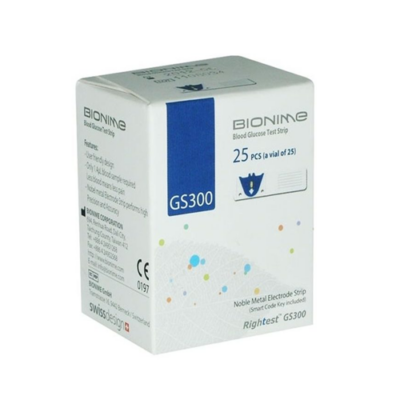 Bandelettes-Reactives-GS300-pour-le-Lecteur-Bionime-GM300-25-unites
